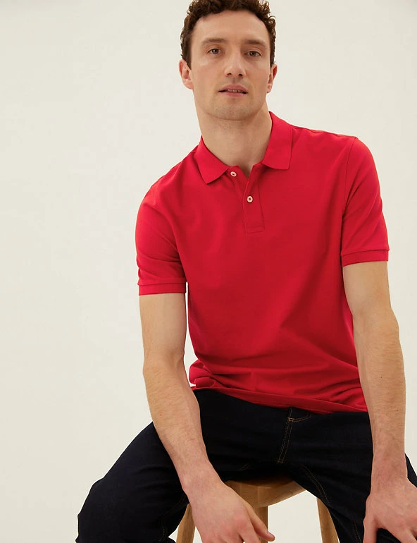 New ๐คฉ M&S Collection Men's Polo ๐ Shirts Pure Cotton Pique Polo ๐ Shirt ๐ฅ 46 New ๐คฉ M&S Collection Men's Polo ๐ Shirts Pure Cotton Pique Polo ๐ Shirt ๐ฅ - Image 46