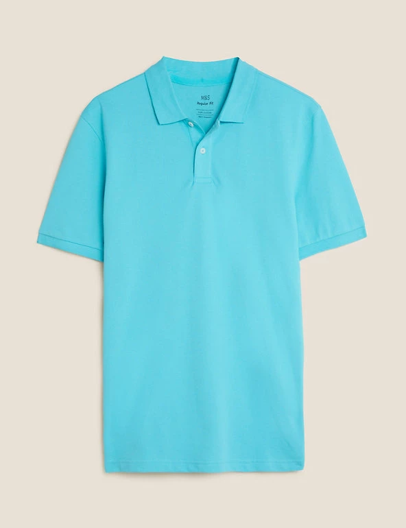 New ๐คฉ M&S Collection Men's Polo ๐ Shirts Pure Cotton Pique Polo ๐ Shirt ๐ฅ 2 New ๐คฉ M&S Collection Men's Polo ๐ Shirts Pure Cotton Pique Polo ๐ Shirt ๐ฅ - Image 2