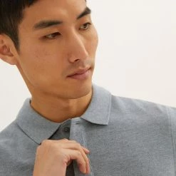 Buy 🥰 M&S Collection Men's Polo 👚 Shirts Slim Fit Pure Cotton Pique Polo 👚 Shirt ⭐ -Men's Holiday Clothes Sales SD 03 T28 5032S T0 X EC 2