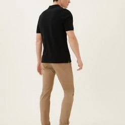 Buy 🥰 M&S Collection Men's Polo 👚 Shirts Slim Fit Pure Cotton Pique Polo 👚 Shirt ⭐ -Men's Holiday Clothes Sales SD 03 T28 5032S Y0 X EC 2