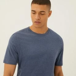 Cheapest 🧨 M&S Collection Men's T-shirts Pure Cotton Crew Neck T-Shirt 🎁 -Men's Holiday Clothes Sales SD 03 T28 5311M HP X EC 3