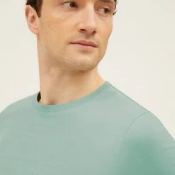 Cheapest 🧨 M&S Collection Men's T-shirts Pure Cotton Crew Neck T-Shirt 🎁 -Men's Holiday Clothes Sales SD 03 T28 5311M J1 X EC 1