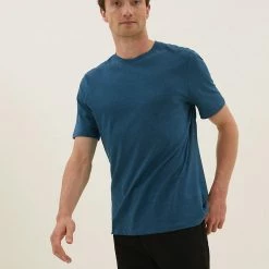 Cheapest 🧨 M&S Collection Men's T-shirts Pure Cotton Crew Neck T-Shirt 🎁 -Men's Holiday Clothes Sales SD 03 T28 5311M RQ X EC 0