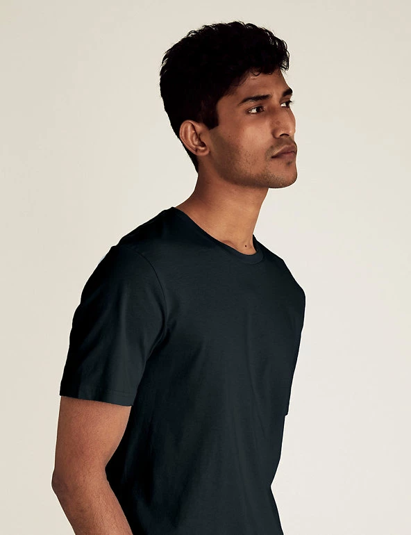 New ๐ M&S Collection Men's T-shirts Slim Fit Pure Cotton Crew Neck T-Shirt ๐คฉ 31 New ๐ M&S Collection Men's T-shirts Slim Fit Pure Cotton Crew Neck T-Shirt ๐คฉ - Image 31