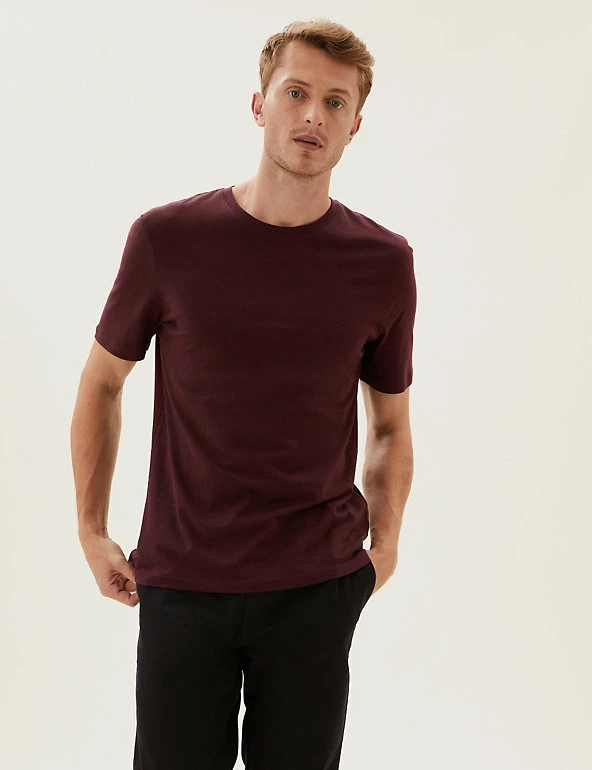 New ๐ M&S Collection Men's T-shirts Slim Fit Pure Cotton Crew Neck T-Shirt ๐คฉ 18 New ๐ M&S Collection Men's T-shirts Slim Fit Pure Cotton Crew Neck T-Shirt ๐คฉ - Image 18