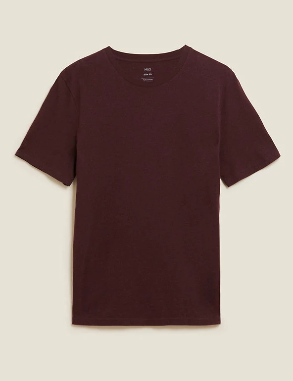 New ๐ M&S Collection Men's T-shirts Slim Fit Pure Cotton Crew Neck T-Shirt ๐คฉ 15 New ๐ M&S Collection Men's T-shirts Slim Fit Pure Cotton Crew Neck T-Shirt ๐คฉ - Image 15