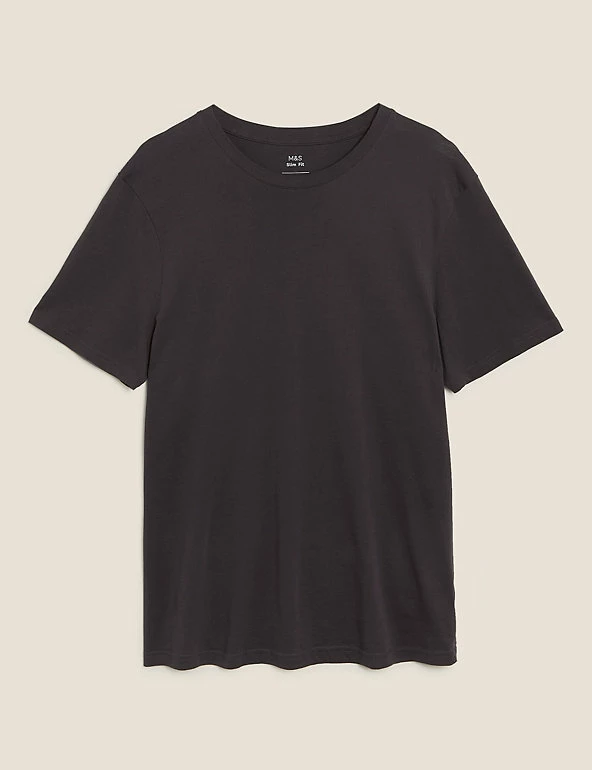 New ๐ M&S Collection Men's T-shirts Slim Fit Pure Cotton Crew Neck T-Shirt ๐คฉ 9 New ๐ M&S Collection Men's T-shirts Slim Fit Pure Cotton Crew Neck T-Shirt ๐คฉ - Image 9