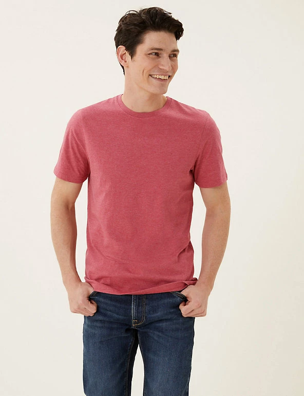 New ๐ M&S Collection Men's T-shirts Slim Fit Pure Cotton Crew Neck T-Shirt ๐คฉ 21 New ๐ M&S Collection Men's T-shirts Slim Fit Pure Cotton Crew Neck T-Shirt ๐คฉ - Image 21