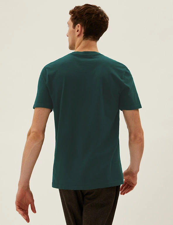 New ๐ M&S Collection Men's T-shirts Slim Fit Pure Cotton Crew Neck T-Shirt ๐คฉ 37 New ๐ M&S Collection Men's T-shirts Slim Fit Pure Cotton Crew Neck T-Shirt ๐คฉ - Image 37