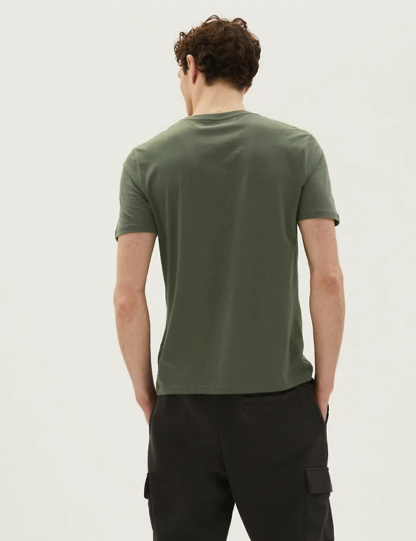 New ๐ M&S Collection Men's T-shirts Slim Fit Pure Cotton Crew Neck T-Shirt ๐คฉ 42 New ๐ M&S Collection Men's T-shirts Slim Fit Pure Cotton Crew Neck T-Shirt ๐คฉ - Image 42