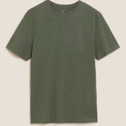 New ๐ M&S Collection Men's T-shirts Slim Fit Pure Cotton Crew Neck T-Shirt ๐คฉ 80 New ๐ M&S Collection Men's T-shirts Slim Fit Pure Cotton Crew Neck T-Shirt ๐คฉ -Men's Holiday Clothes Sales SD 03 T28 5311S KH X EC 90