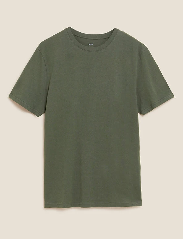 New ๐ M&S Collection Men's T-shirts Slim Fit Pure Cotton Crew Neck T-Shirt ๐คฉ 39 New ๐ M&S Collection Men's T-shirts Slim Fit Pure Cotton Crew Neck T-Shirt ๐คฉ - Image 39
