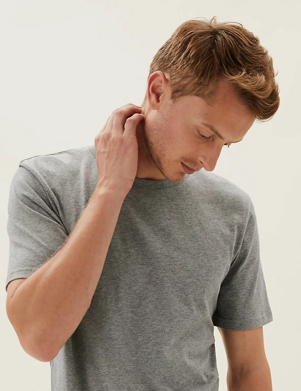 New ๐ M&S Collection Men's T-shirts Slim Fit Pure Cotton Crew Neck T-Shirt ๐คฉ 7 New ๐ M&S Collection Men's T-shirts Slim Fit Pure Cotton Crew Neck T-Shirt ๐คฉ - Image 7