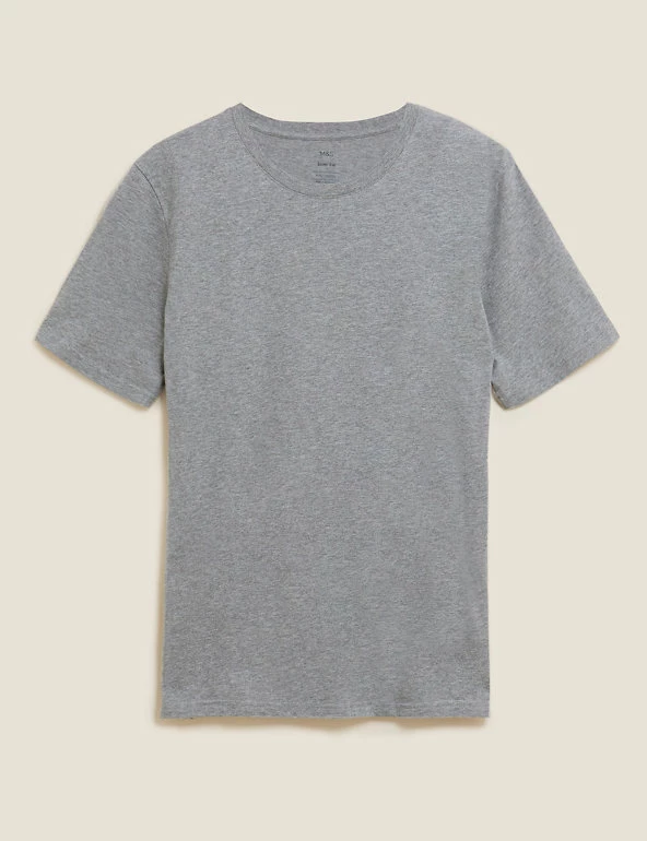 New ๐ M&S Collection Men's T-shirts Slim Fit Pure Cotton Crew Neck T-Shirt ๐คฉ 6 New ๐ M&S Collection Men's T-shirts Slim Fit Pure Cotton Crew Neck T-Shirt ๐คฉ - Image 6