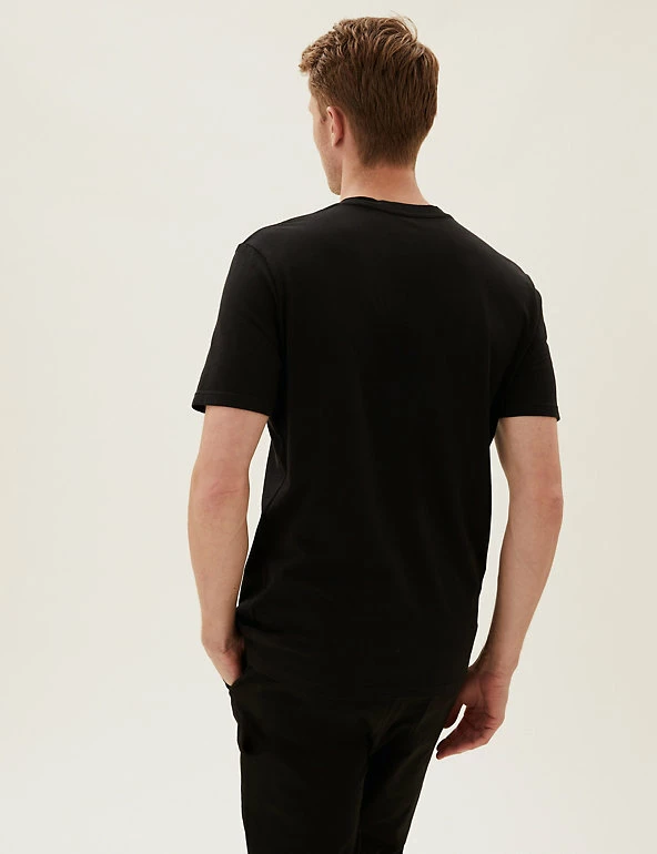 New ๐ M&S Collection Men's T-shirts Slim Fit Pure Cotton Crew Neck T-Shirt ๐คฉ 4 New ๐ M&S Collection Men's T-shirts Slim Fit Pure Cotton Crew Neck T-Shirt ๐คฉ - Image 4