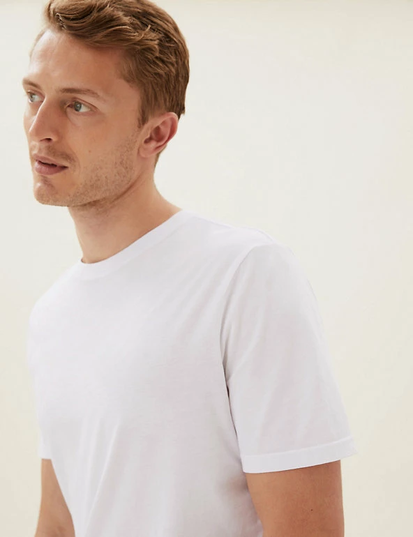New ๐ M&S Collection Men's T-shirts Slim Fit Pure Cotton Crew Neck T-Shirt ๐คฉ 10 New ๐ M&S Collection Men's T-shirts Slim Fit Pure Cotton Crew Neck T-Shirt ๐คฉ - Image 10