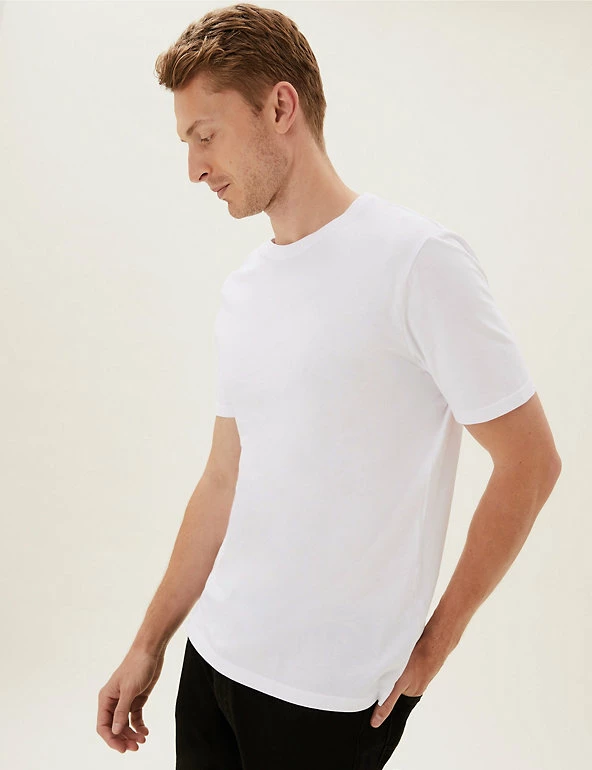 New ๐ M&S Collection Men's T-shirts Slim Fit Pure Cotton Crew Neck T-Shirt ๐คฉ 12 New ๐ M&S Collection Men's T-shirts Slim Fit Pure Cotton Crew Neck T-Shirt ๐คฉ - Image 12