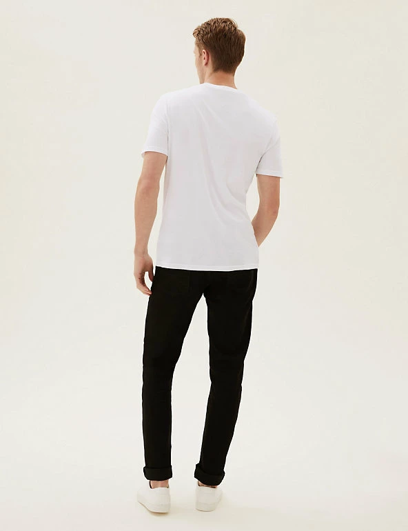 New ๐ M&S Collection Men's T-shirts Slim Fit Pure Cotton Crew Neck T-Shirt ๐คฉ 13 New ๐ M&S Collection Men's T-shirts Slim Fit Pure Cotton Crew Neck T-Shirt ๐คฉ - Image 13