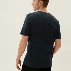New 😀 M&S Collection Men's T-shirts Pure Cotton V-Neck T-Shirt 🛒 -Men's Holiday Clothes Sales SD 03 T28 5315M F3 X EC 2