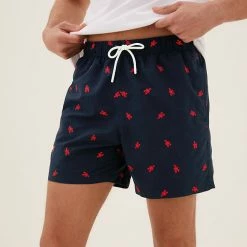 Top 10 ⌛ M&S Collection Men's Swimwear Quick Dry Lobster Swim Shorts ✨ -Men's Holiday Clothes Sales SD 03 T28 7954M F3 X EC 1