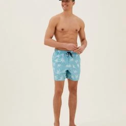 Flash Sale โ๏ธ M&S Collection Men's Shorts Quick Dry Fish Print Swim Shorts โค๏ธ