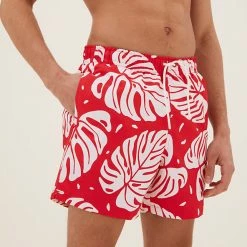 Best deal 🛒 M&S Collection Men's Swimwear Quick Dry Palm Print Swim Shorts ⌛ -Men's Holiday Clothes Sales SD 03 T28 7957M P0 X EC 1
