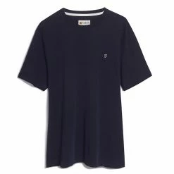 Flash Sale 👍 Farah Men's T-shirts Organic Cotton Crew Neck T-Shirt 🥰 -Men's Holiday Clothes Sales SD 10 T18 2600 F0 X EC 90