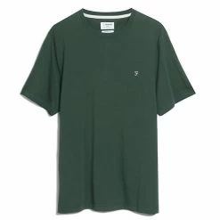 Flash Sale 👍 Farah Men's T-shirts Organic Cotton Crew Neck T-Shirt 🥰 -Men's Holiday Clothes Sales SD 10 T18 2600 J0 X EC 90