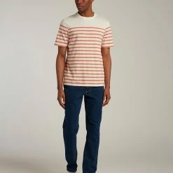 Wholesale 🎁 Farah Men's T-shirts Organic Cotton Striped T-Shirt 🌟