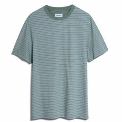 New 😍 Farah Men's T-shirts Cotton Rich Striped T-Shirt ⭐ -Men's Holiday Clothes Sales SD 10 T18 2602 J0 X EC 90