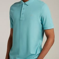 Hot Sale 🎉 Farah Men's Polo 👚 Shirts Organic Cotton Pique Polo 👚 Shirt 😀 -Men's Holiday Clothes Sales SD 10 T18 2605 E0 X EC 1