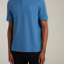 Hot Sale 🎉 Farah Men's Polo 👚 Shirts Organic Cotton Pique Polo 👚 Shirt 😀 -Men's Holiday Clothes Sales SD 10 T18 2605 E2 X EC 1