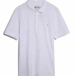 Hot Sale 🎉 Farah Men's Polo 👚 Shirts Organic Cotton Pique Polo 👚 Shirt 😀 -Men's Holiday Clothes Sales SD 10 T18 2605 Z0 X EC 90