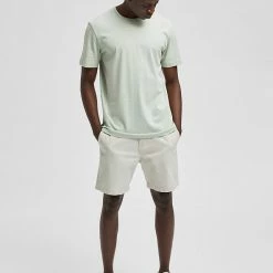 Outlet ✔️ SELECTED HOMME Men's T-shirts Pure Cotton Crew Neck T-Shirt 😉 -Men's Holiday Clothes Sales SD 10 T18 4602 J0 X EC 1