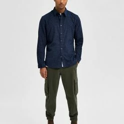 Best deal ✨ SELECTED HOMME Casual 👚 Shirts Slim Fit Pure Cotton Check Overshirt ⭐ -Men's Holiday Clothes Sales SD 10 T18 7244 F4 X EC 1