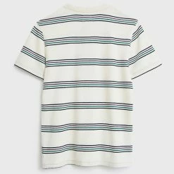 Flash Sale 🔥 White Stuff Men's T-shirts Pure Cotton Striped Crew Neck T-Shirt 🤩 -Men's Holiday Clothes Sales SD 10 T19 1710 NB X EC 4