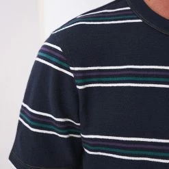 Coupon 😉 White Stuff Men's T-shirts Pure Cotton Striped Crew Neck T-Shirt 👍 -Men's Holiday Clothes Sales SD 10 T19 1711 F4 X EC 1