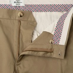 Outlet ⭐ Ben Sherman Men's Trousers Slim Fit 5 Pocket Chinos 🧨 -Men's Holiday Clothes Sales SD 10 T19 5618 SS X EC 6