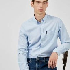 Brand new 😉 Ben Sherman Casual 👕 Shirts Pure Cotton Oxford 👕 Shirt ⭐ -Men's Holiday Clothes Sales SD 10 T19 5643 E0 X EC 1
