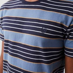 Top 10 😀 FatFace Men's T-shirts Pure Cotton Striped T-Shirt ✨ -Men's Holiday Clothes Sales SD 10 T19 5710 F4 X EC 5