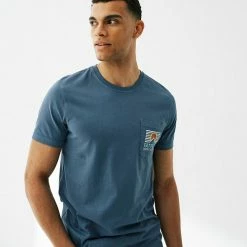 New 😉 FatFace Men's T-shirts Pure Cotton Sun Graphic T-Shirt 👍