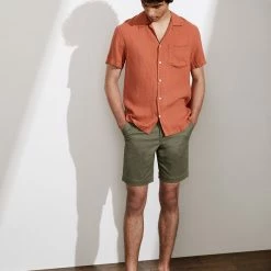 Promo 🧨 JAEGER Casual 👕 Shirts Luxury Pure Linen Revere 👕 Shirt 🛒 -Men's Holiday Clothes Sales SD 10 T62 1210C CJ X EC 1