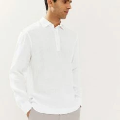 Promo 👏 JAEGER Casual 👚 Shirts Luxury Pure Linen Overshirt 🥰