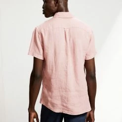 Wholesale 😍 JAEGER Casual 👕 Shirts Luxury Pure Linen Short Sleeve 👕 Shirt 🎁 -Men's Holiday Clothes Sales SD 10 T62 1215C Q2 X EC 3