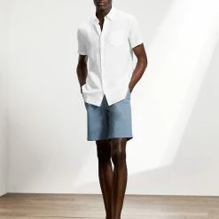 Wholesale 😍 JAEGER Casual 👕 Shirts Luxury Pure Linen Short Sleeve 👕 Shirt 🎁 -Men's Holiday Clothes Sales SD 10 T62 1215C Z0 X EC 1