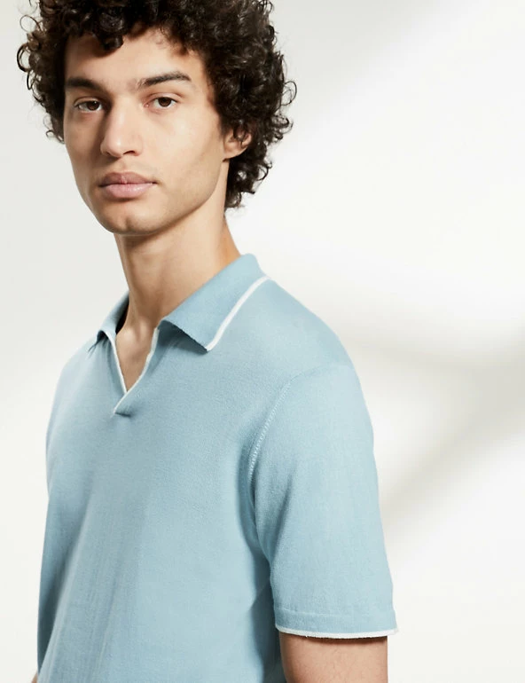 Brand new ๐ JAEGER Men's Knitted Polo ๐ Shirts Pure Cotton Tipped Knitted Polo ๐ Shirt ๐ 15 Brand new ๐ JAEGER Men's Knitted Polo ๐ Shirts Pure Cotton Tipped Knitted Polo ๐ Shirt ๐ - Image 15