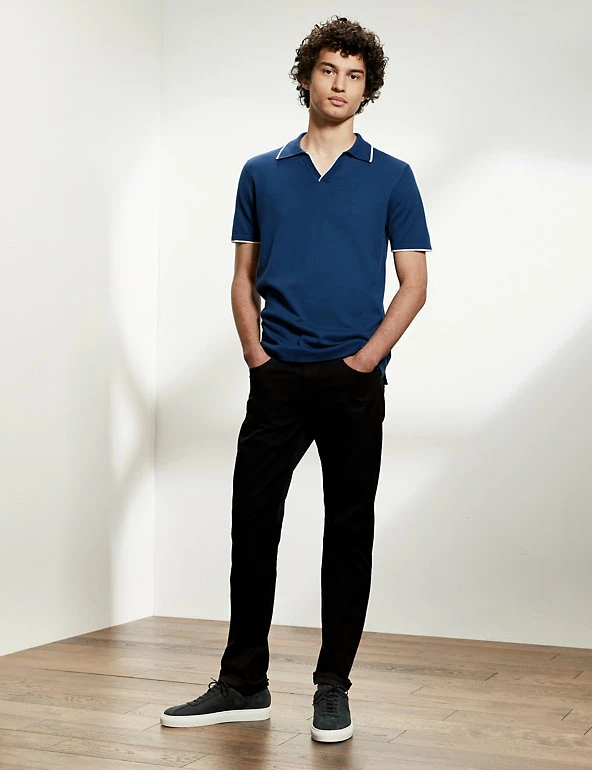 Brand new ๐ JAEGER Men's Knitted Polo ๐ Shirts Pure Cotton Tipped Knitted Polo ๐ Shirt ๐ 7 Brand new ๐ JAEGER Men's Knitted Polo ๐ Shirts Pure Cotton Tipped Knitted Polo ๐ Shirt ๐ - Image 7