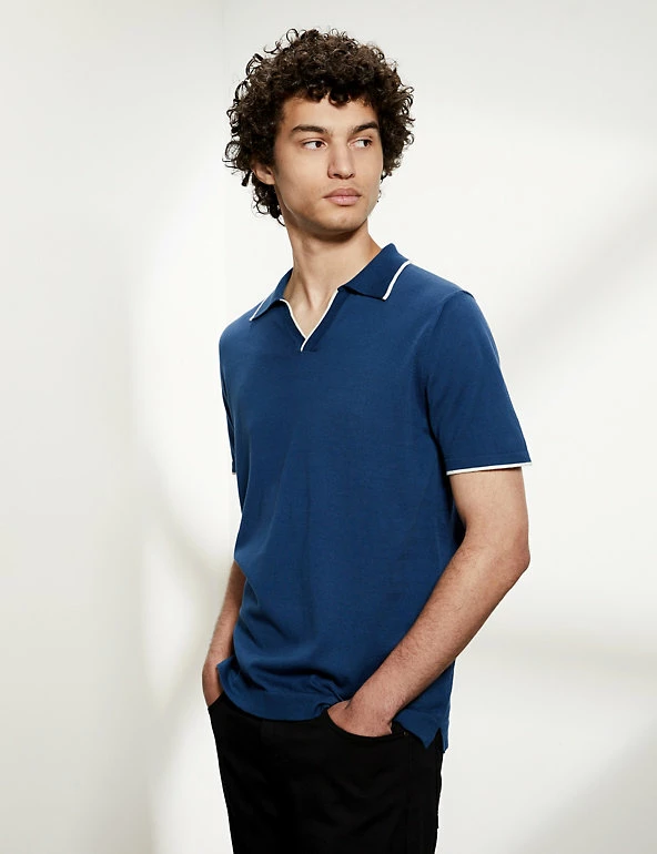 Brand new ๐ JAEGER Men's Knitted Polo ๐ Shirts Pure Cotton Tipped Knitted Polo ๐ Shirt ๐ 9 Brand new ๐ JAEGER Men's Knitted Polo ๐ Shirts Pure Cotton Tipped Knitted Polo ๐ Shirt ๐ - Image 9