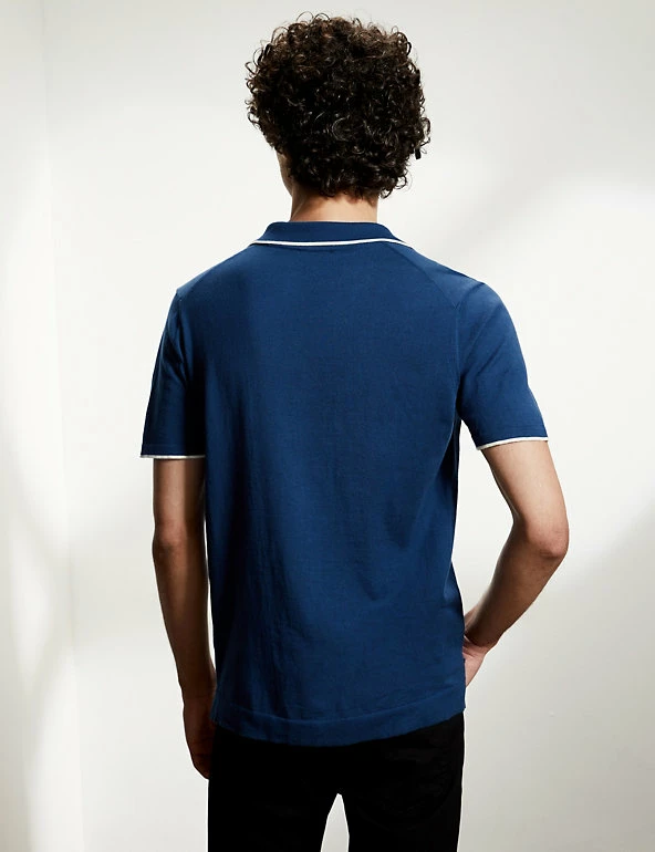 Brand new ๐ JAEGER Men's Knitted Polo ๐ Shirts Pure Cotton Tipped Knitted Polo ๐ Shirt ๐ 11 Brand new ๐ JAEGER Men's Knitted Polo ๐ Shirts Pure Cotton Tipped Knitted Polo ๐ Shirt ๐ - Image 11