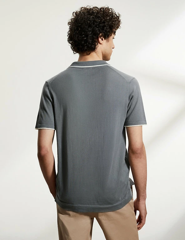 Brand new ๐ JAEGER Men's Knitted Polo ๐ Shirts Pure Cotton Tipped Knitted Polo ๐ Shirt ๐ 5 Brand new ๐ JAEGER Men's Knitted Polo ๐ Shirts Pure Cotton Tipped Knitted Polo ๐ Shirt ๐ - Image 5